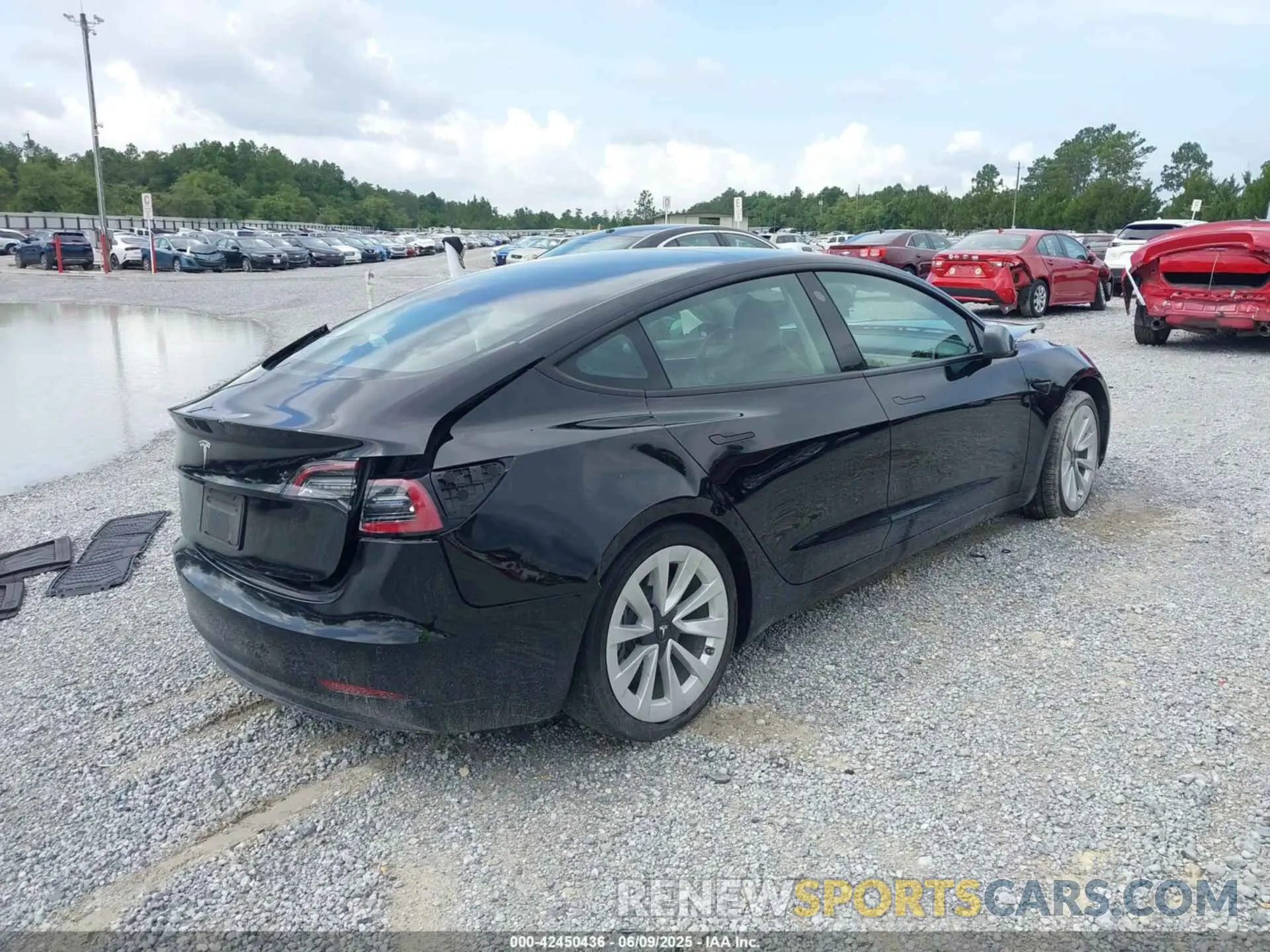 4 Фотография поврежденного автомобиля 5YJ3E1EA3NF336255 TESLA MODEL 3 2022