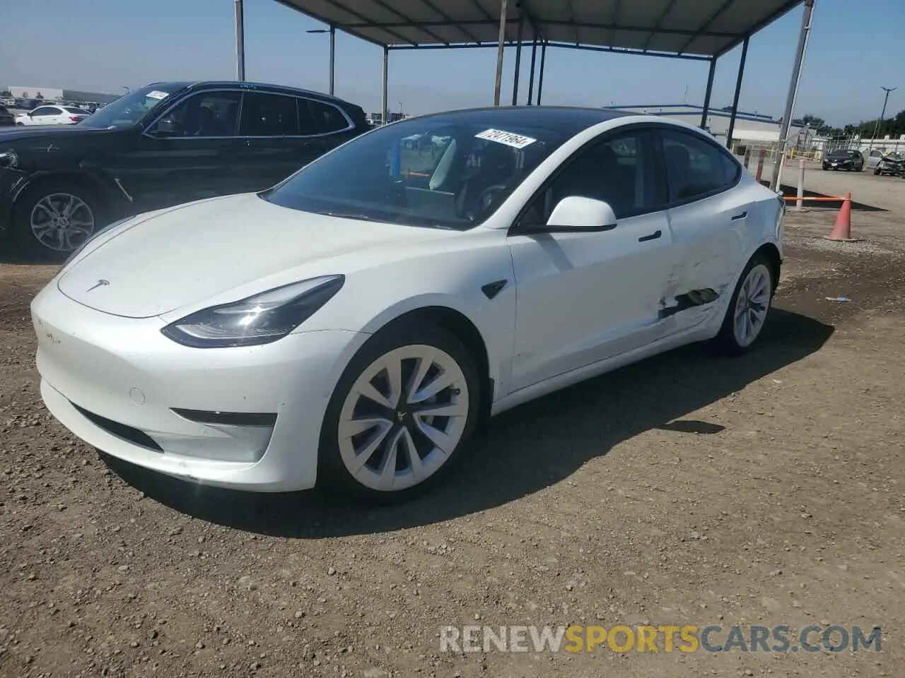 1 Photograph of a damaged car 5YJ3E1EA3NF358983 TESLA MODEL 3 2022