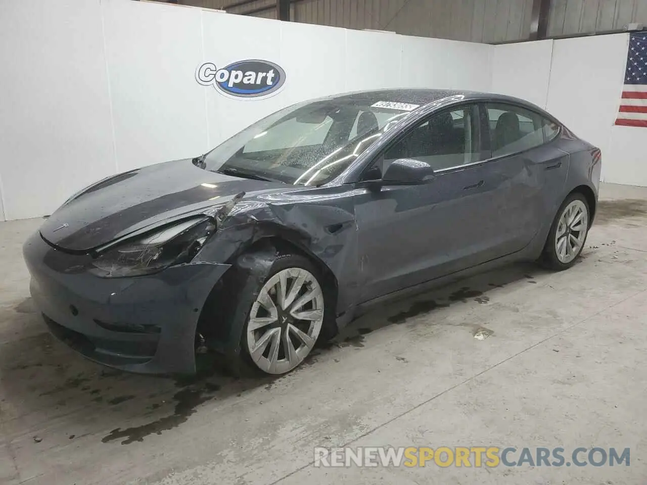 1 Photograph of a damaged car 5YJ3E1EA3NF369689 TESLA MODEL 3 2022