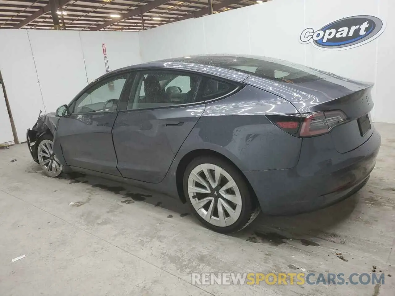 2 Photograph of a damaged car 5YJ3E1EA3NF369689 TESLA MODEL 3 2022