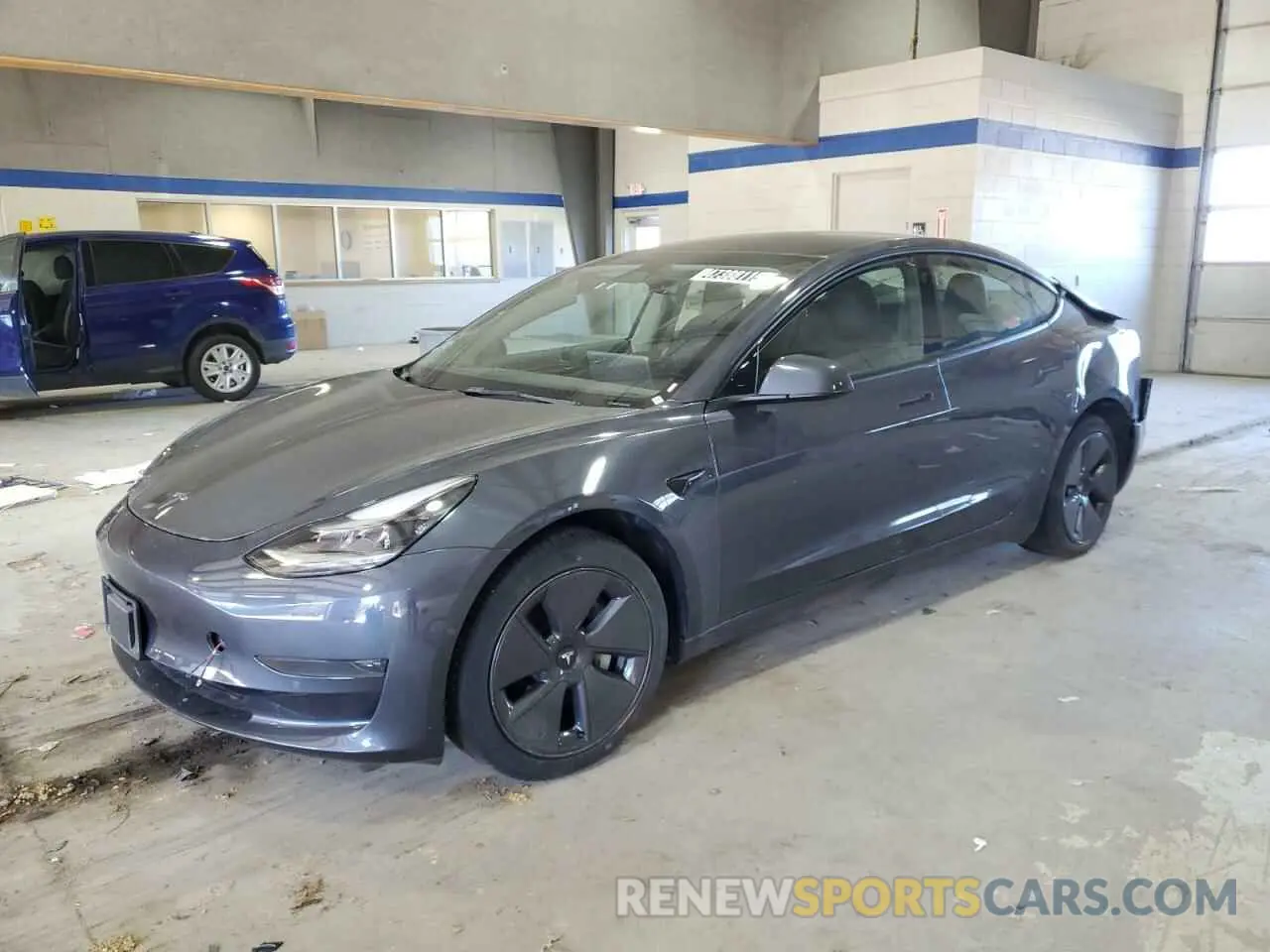 1 Photograph of a damaged car 5YJ3E1EA3NF370048 TESLA MODEL 3 2022