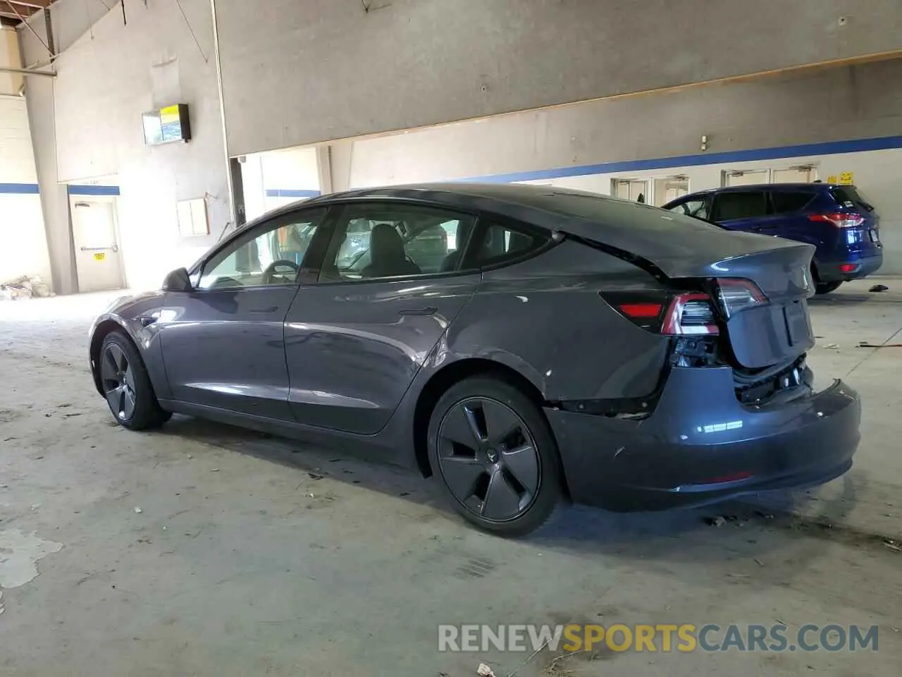 2 Photograph of a damaged car 5YJ3E1EA3NF370048 TESLA MODEL 3 2022