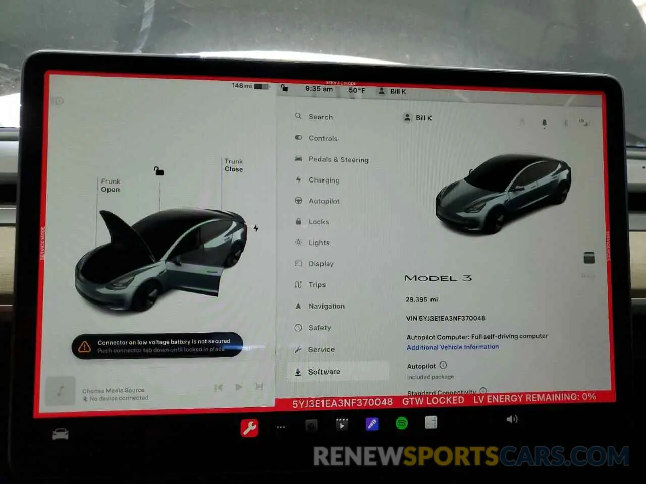9 Photograph of a damaged car 5YJ3E1EA3NF370048 TESLA MODEL 3 2022