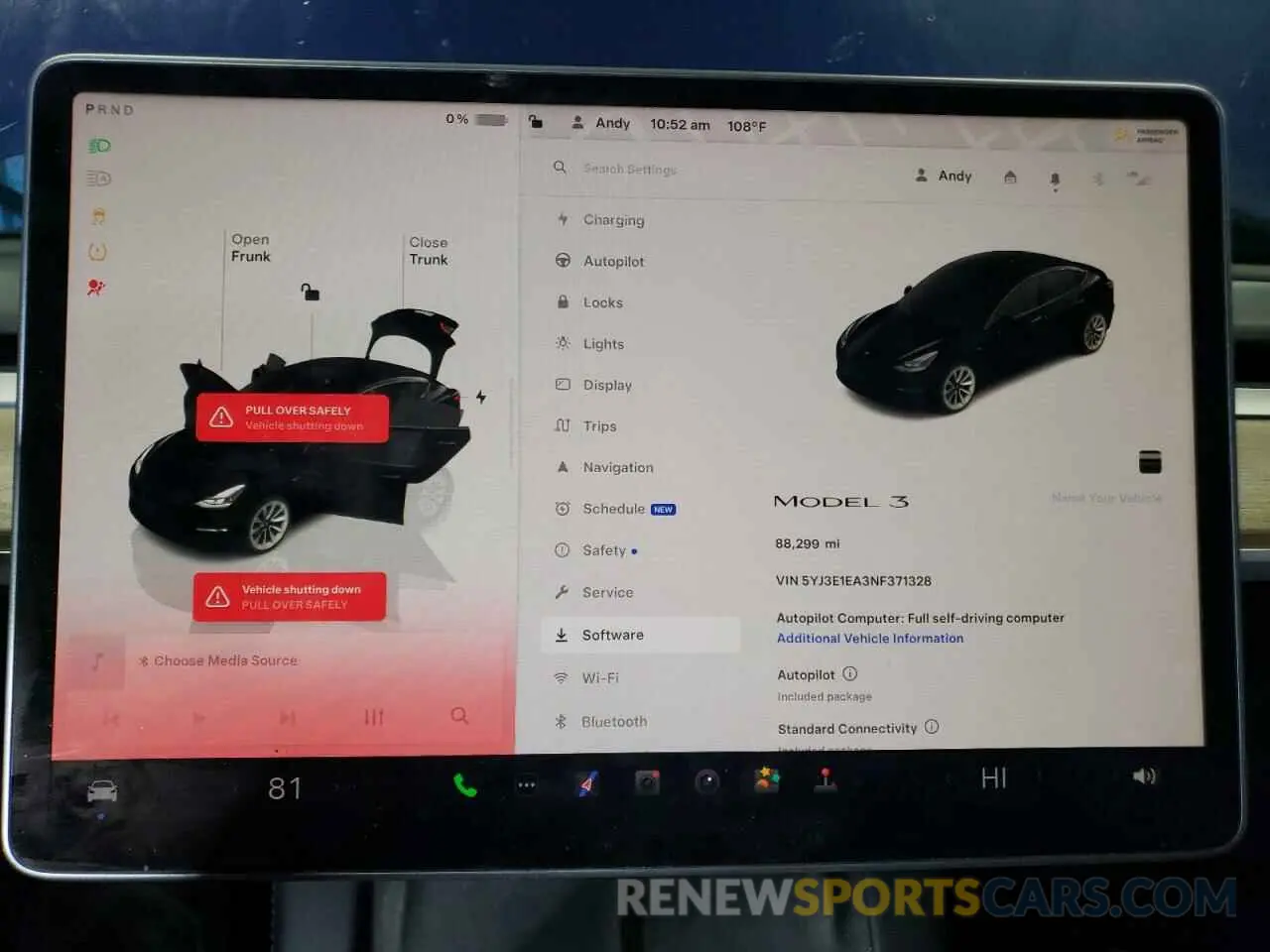 9 Photograph of a damaged car 5YJ3E1EA3NF371328 TESLA MODEL 3 2022