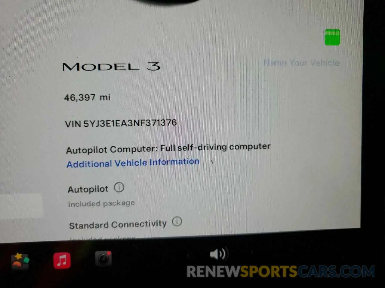 9 Фотография поврежденного автомобиля 5YJ3E1EA3NF371376 TESLA MODEL 3 2022