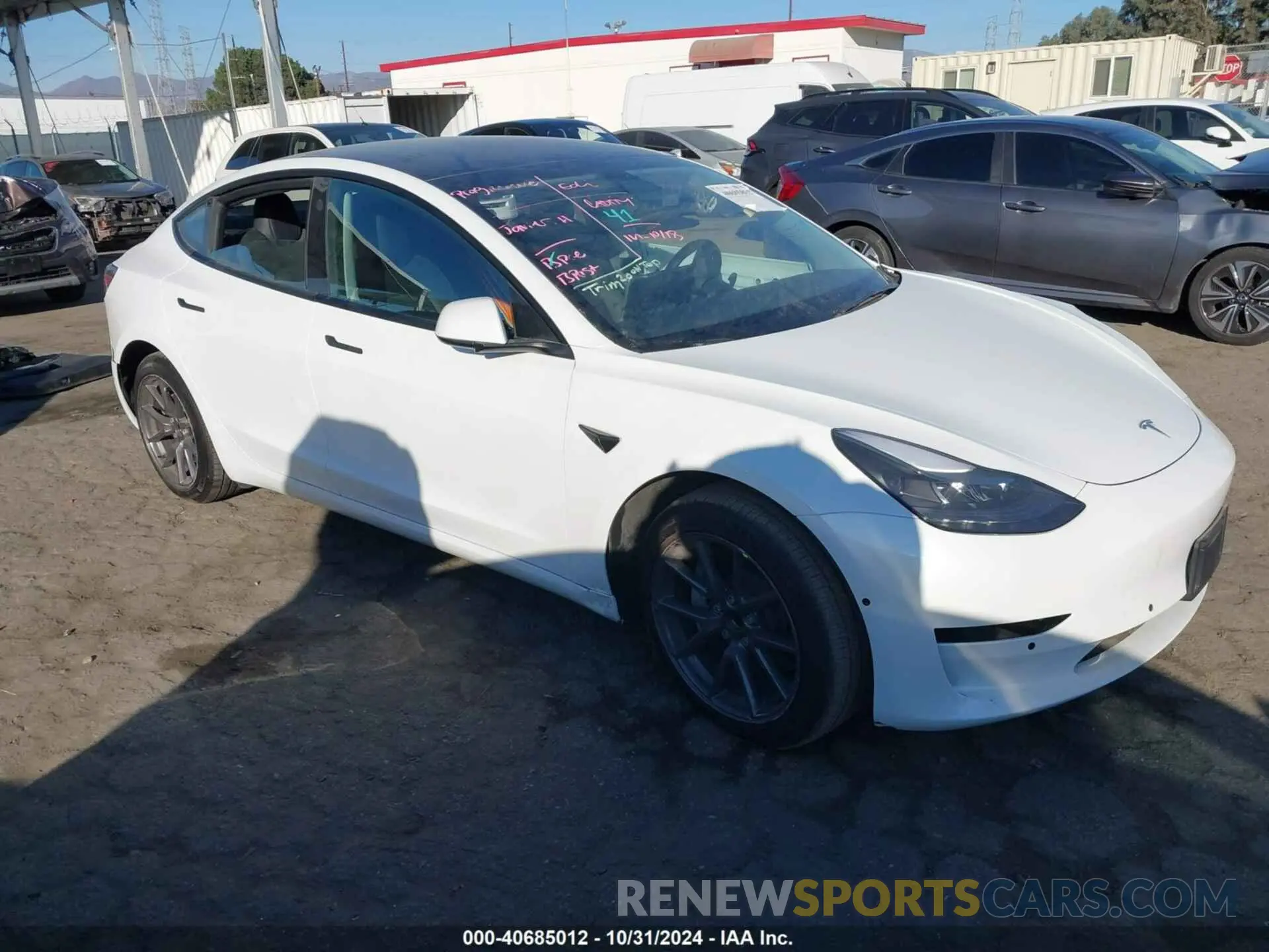 1 Photograph of a damaged car 5YJ3E1EA4NF104389 TESLA MODEL 3 2022