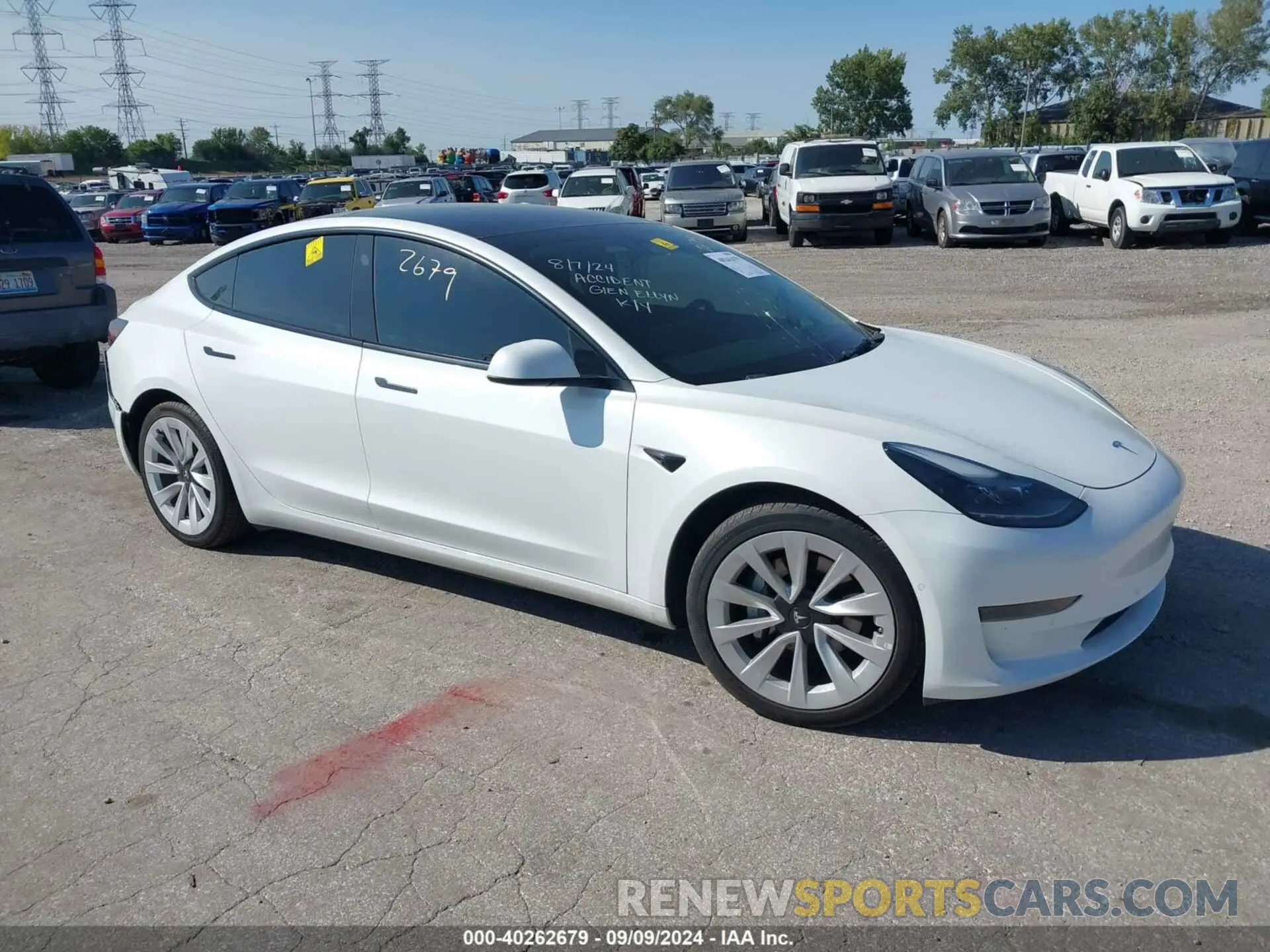 1 Фотография поврежденного автомобиля 5YJ3E1EA4NF120849 TESLA MODEL 3 2022