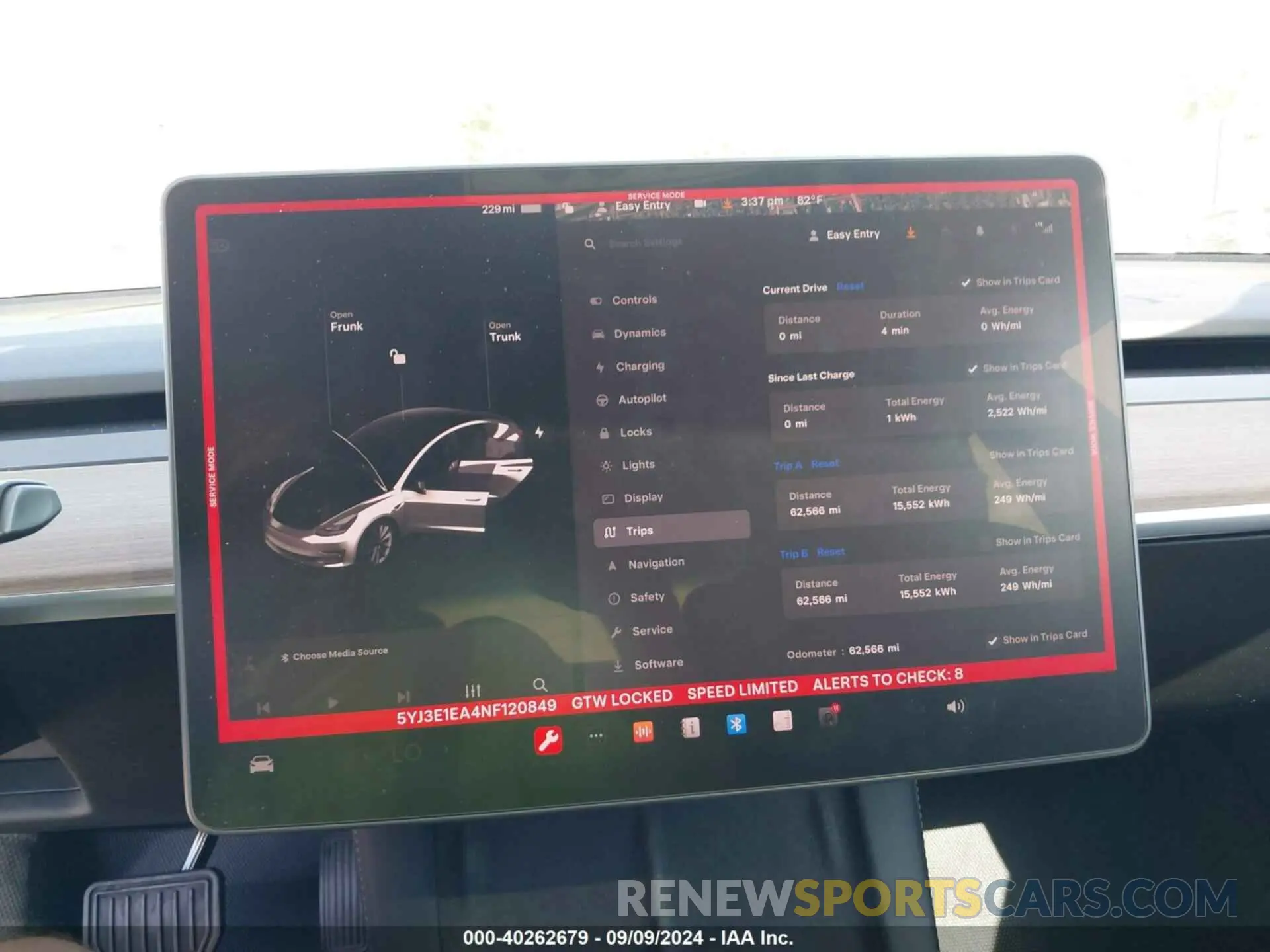 18 Фотография поврежденного автомобиля 5YJ3E1EA4NF120849 TESLA MODEL 3 2022