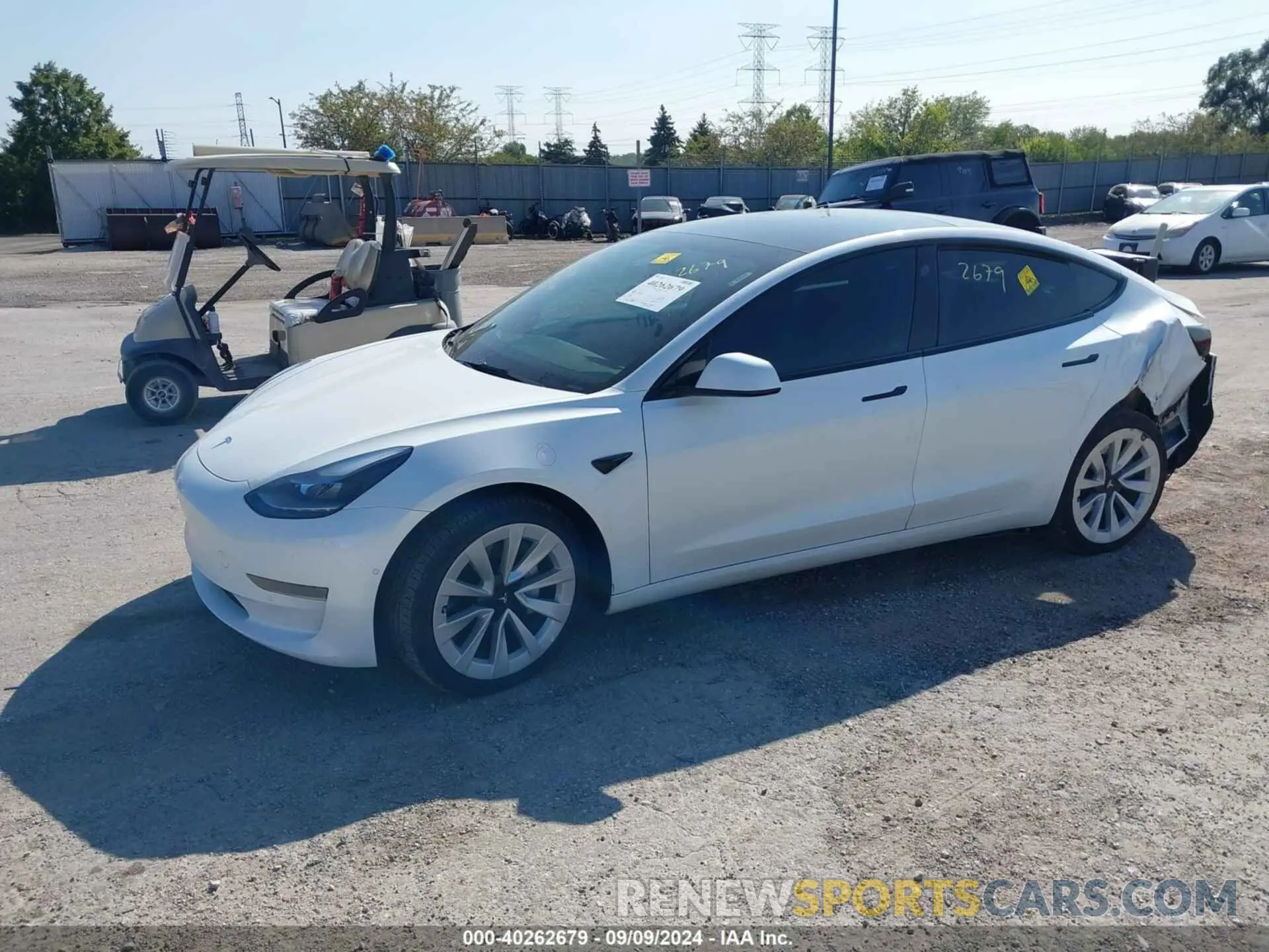 2 Фотография поврежденного автомобиля 5YJ3E1EA4NF120849 TESLA MODEL 3 2022