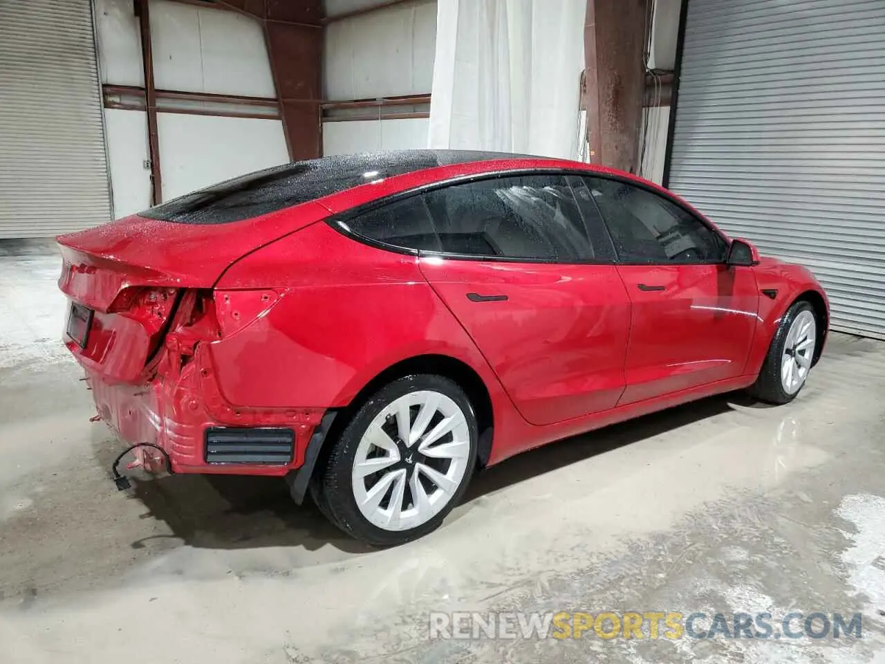 3 Photograph of a damaged car 5YJ3E1EA4NF187306 TESLA MODEL 3 2022
