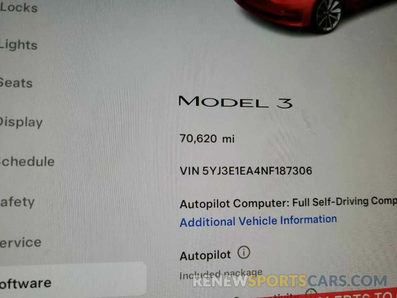 9 Photograph of a damaged car 5YJ3E1EA4NF187306 TESLA MODEL 3 2022