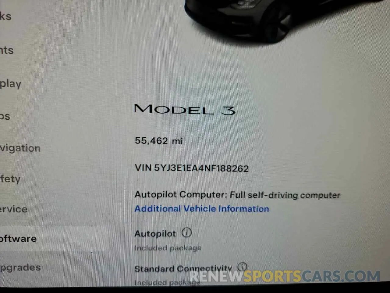 9 Photograph of a damaged car 5YJ3E1EA4NF188262 TESLA MODEL 3 2022