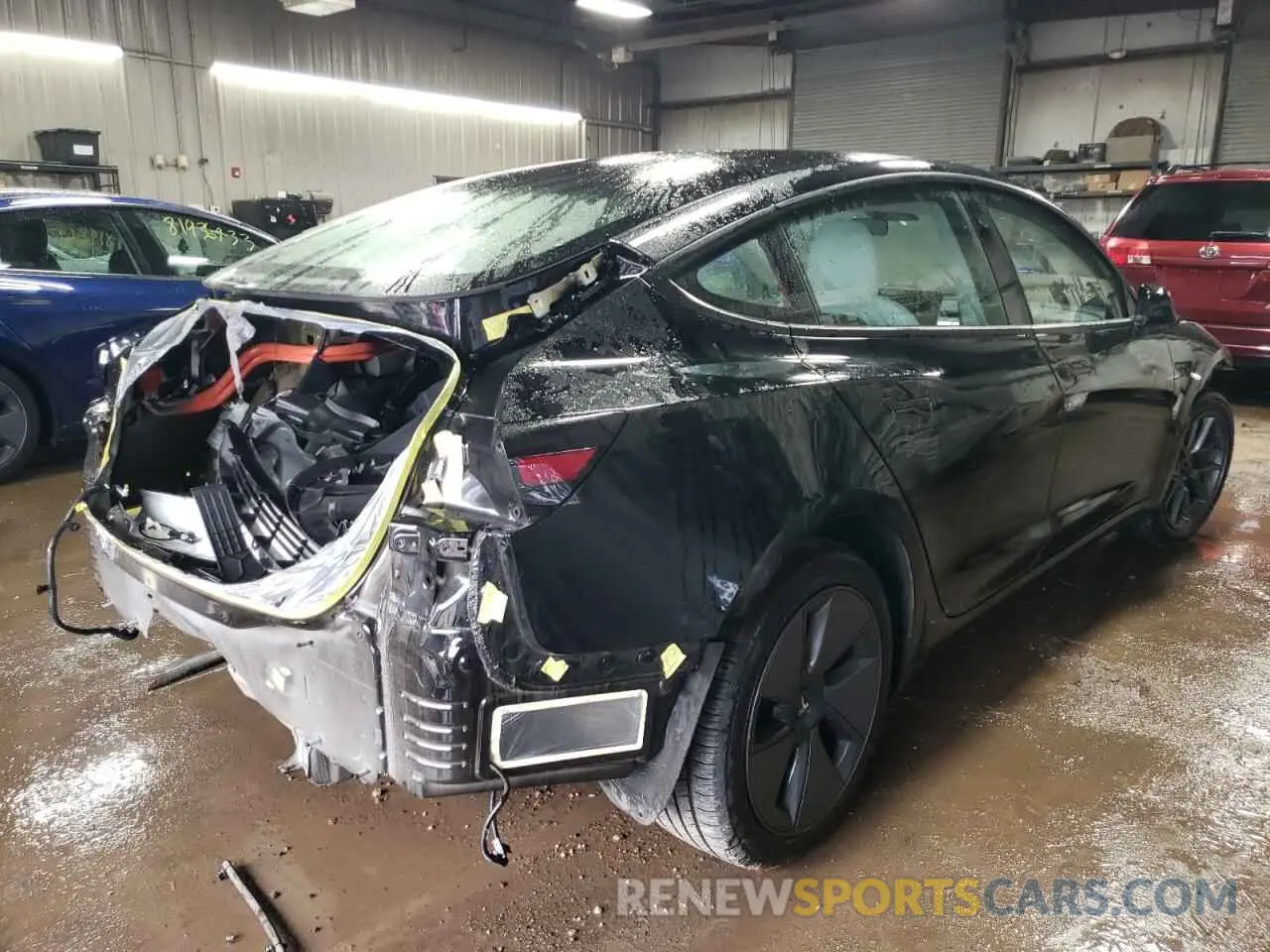 3 Photograph of a damaged car 5YJ3E1EA4NF232891 TESLA MODEL 3 2022