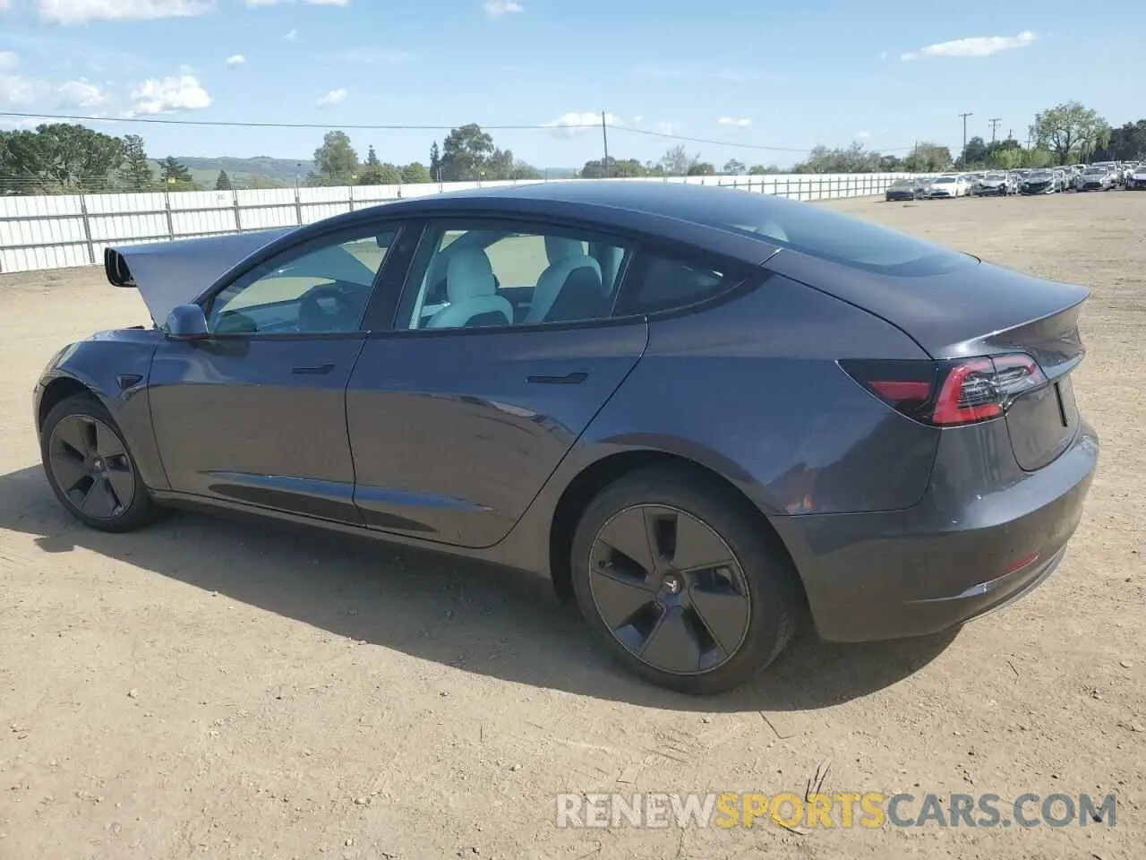 2 Photograph of a damaged car 5YJ3E1EA4NF244376 TESLA MODEL 3 2022