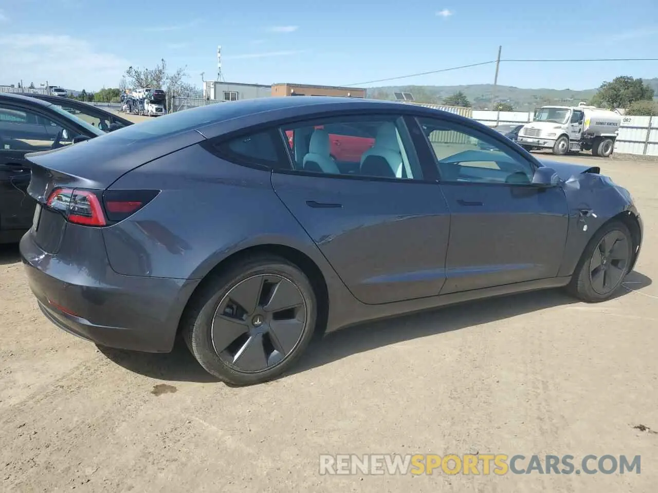 3 Photograph of a damaged car 5YJ3E1EA4NF244376 TESLA MODEL 3 2022