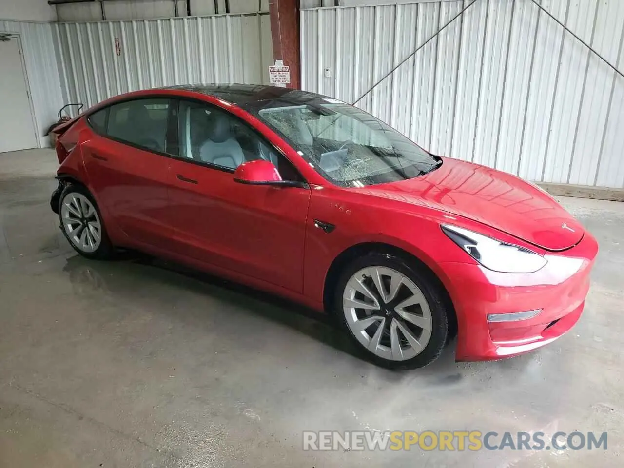 4 Фотография поврежденного автомобиля 5YJ3E1EA4NF290743 TESLA MODEL 3 2022