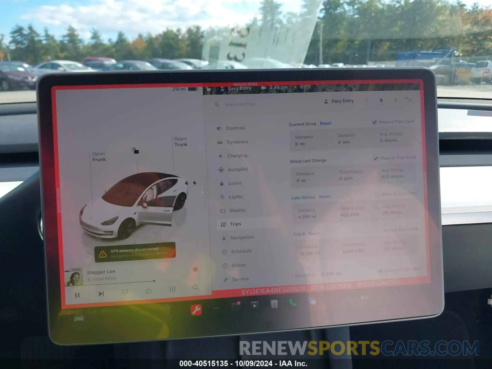 18 Фотография поврежденного автомобиля 5YJ3E1EA4NF320629 TESLA MODEL 3 2022