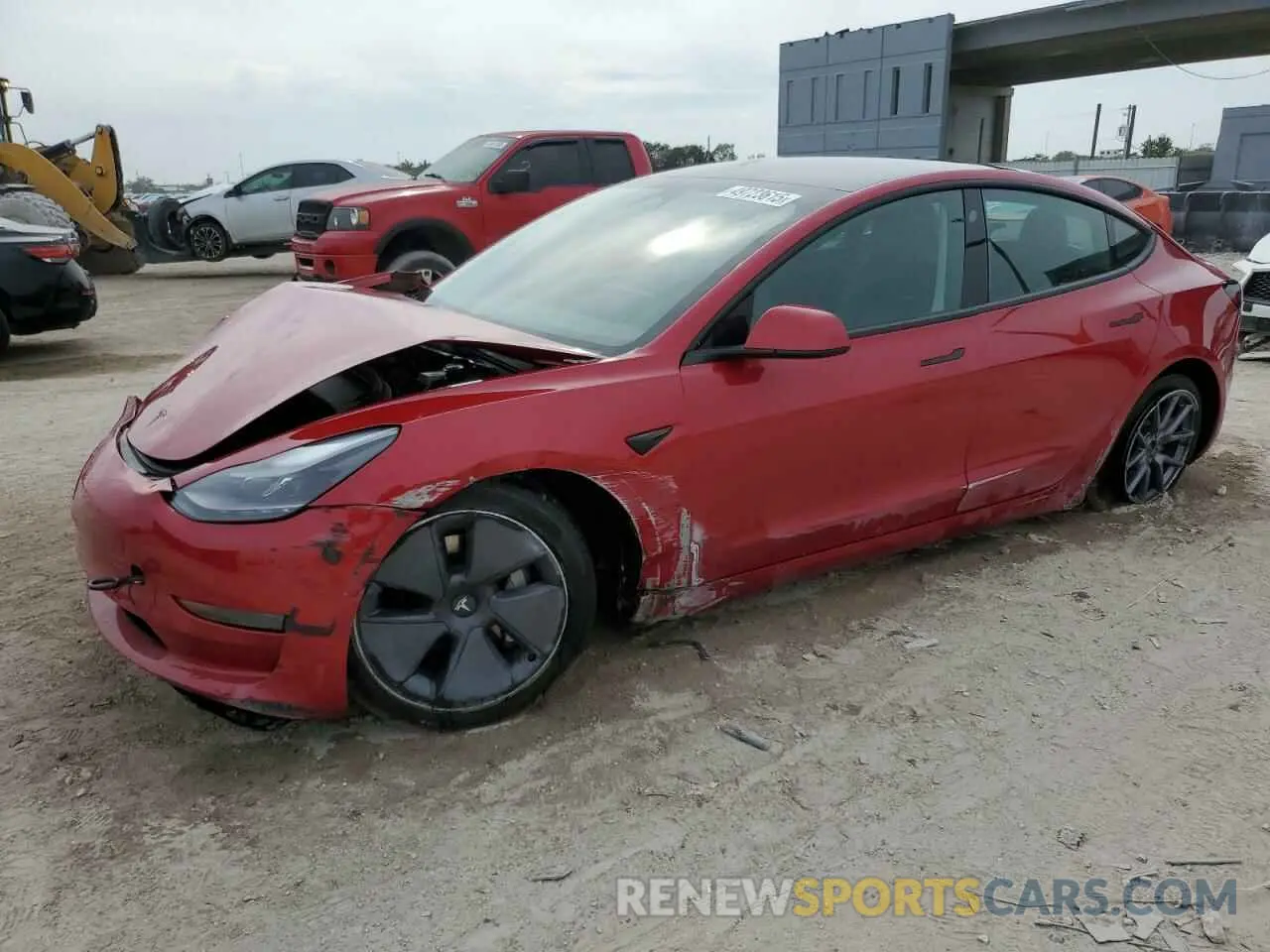 1 Фотография поврежденного автомобиля 5YJ3E1EA4NF320713 TESLA MODEL 3 2022