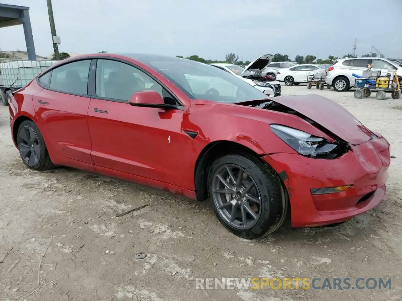 4 Фотография поврежденного автомобиля 5YJ3E1EA4NF320713 TESLA MODEL 3 2022