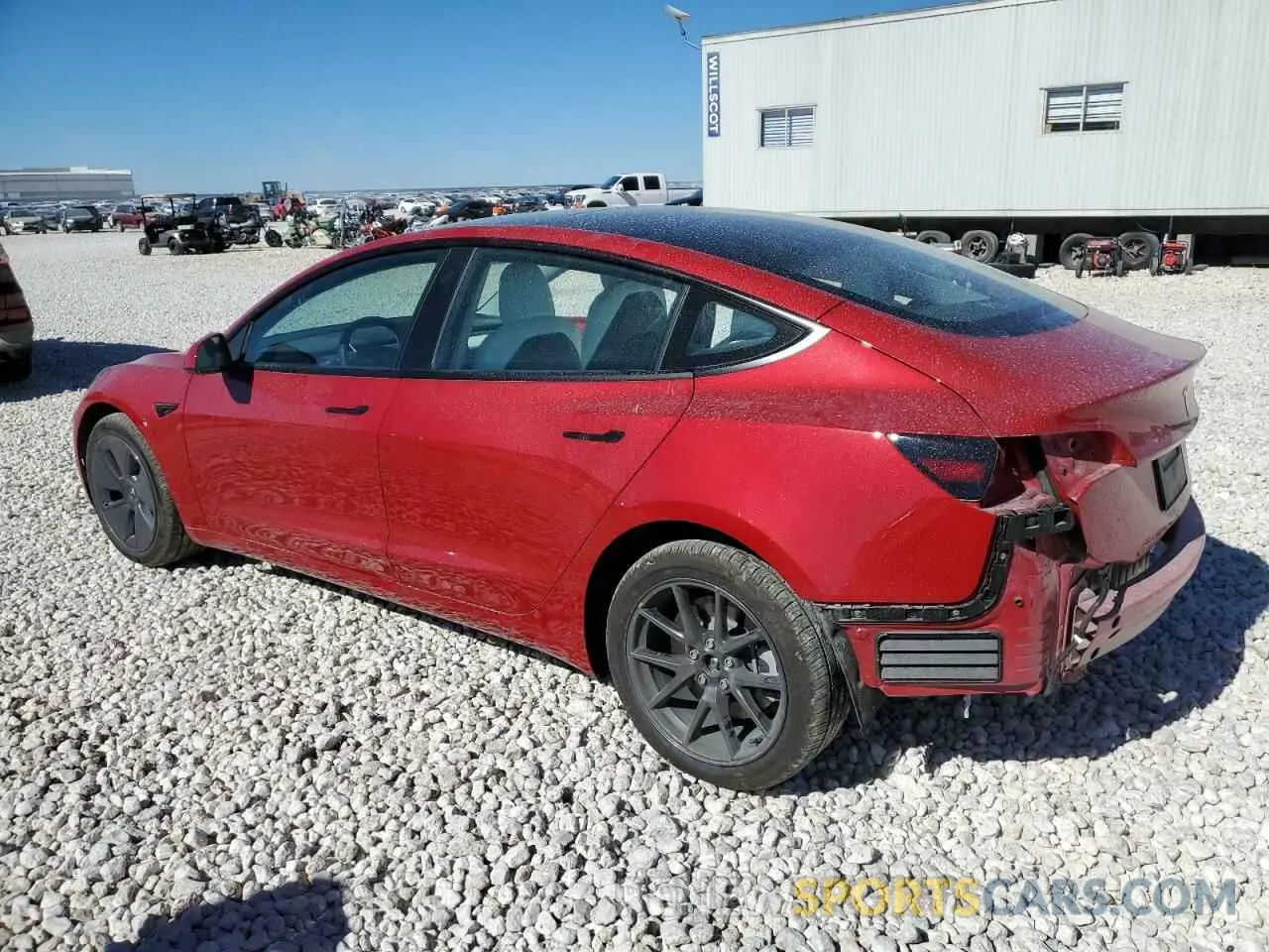 2 Photograph of a damaged car 5YJ3E1EA4NF326303 TESLA MODEL 3 2022