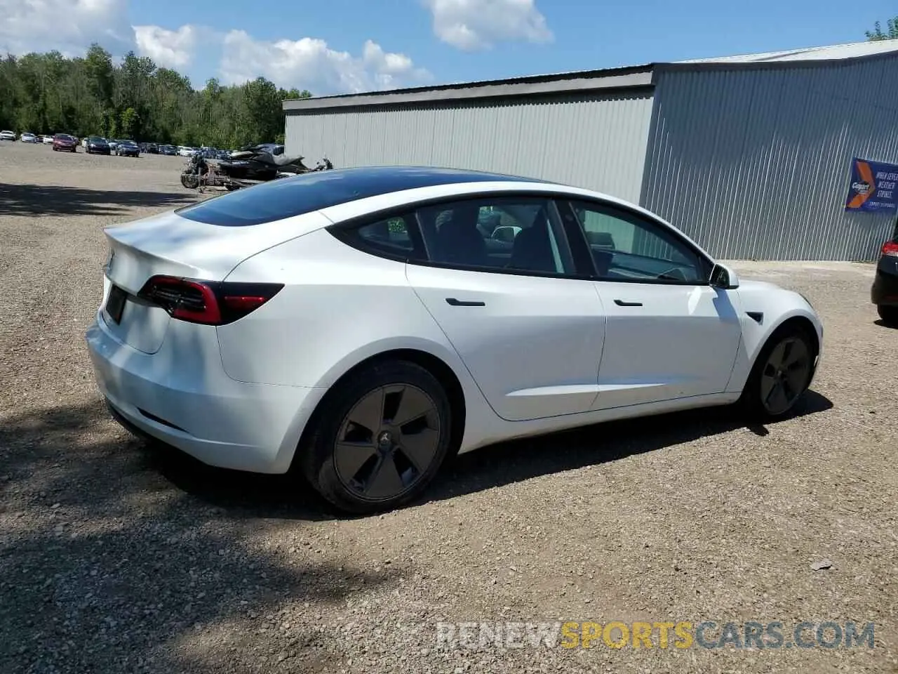 3 Photograph of a damaged car 5YJ3E1EA4NF340377 TESLA MODEL 3 2022