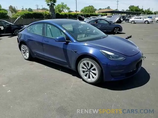14 Photograph of a damaged car 5YJ3E1EA4NF353873 TESLA MODEL 3 2022