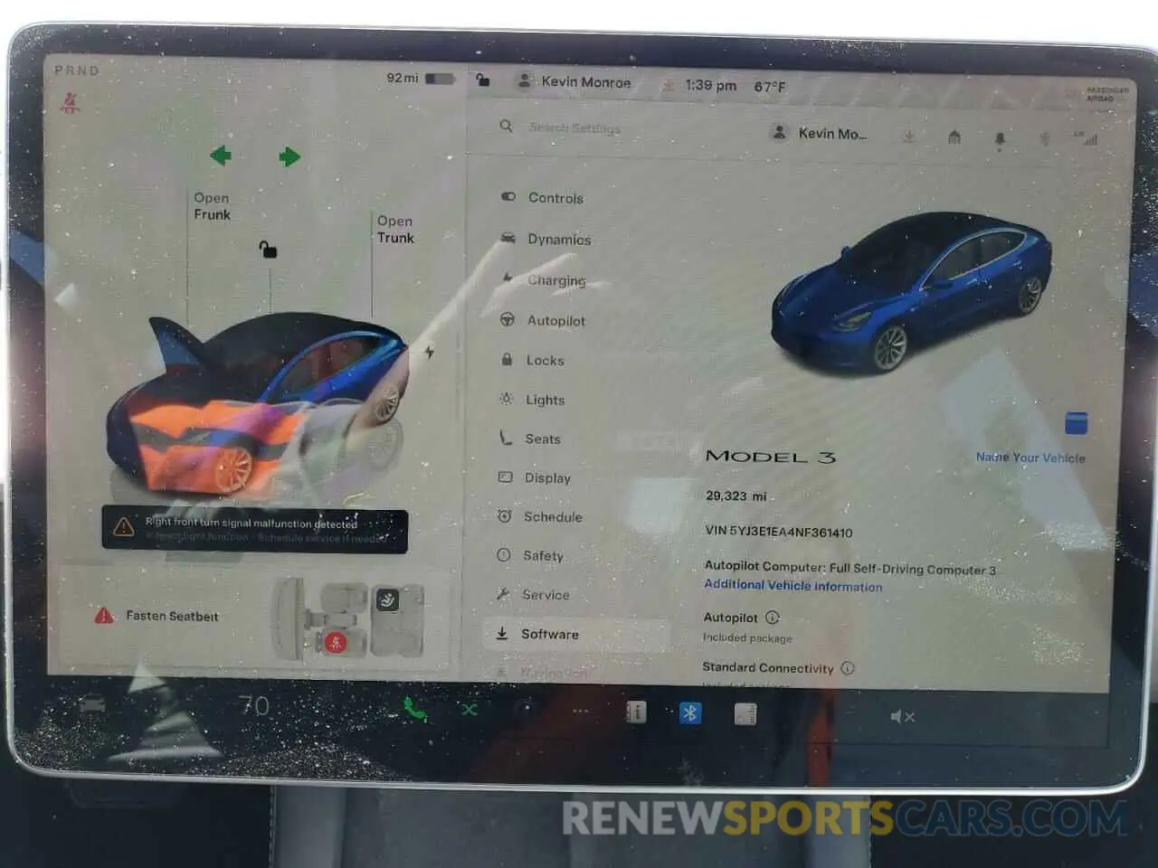 9 Photograph of a damaged car 5YJ3E1EA4NF361410 TESLA MODEL 3 2022