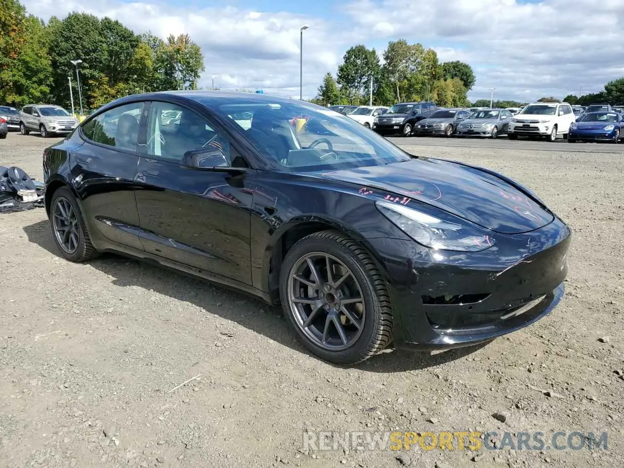 4 Фотография поврежденного автомобиля 5YJ3E1EA5NF101503 TESLA MODEL 3 2022