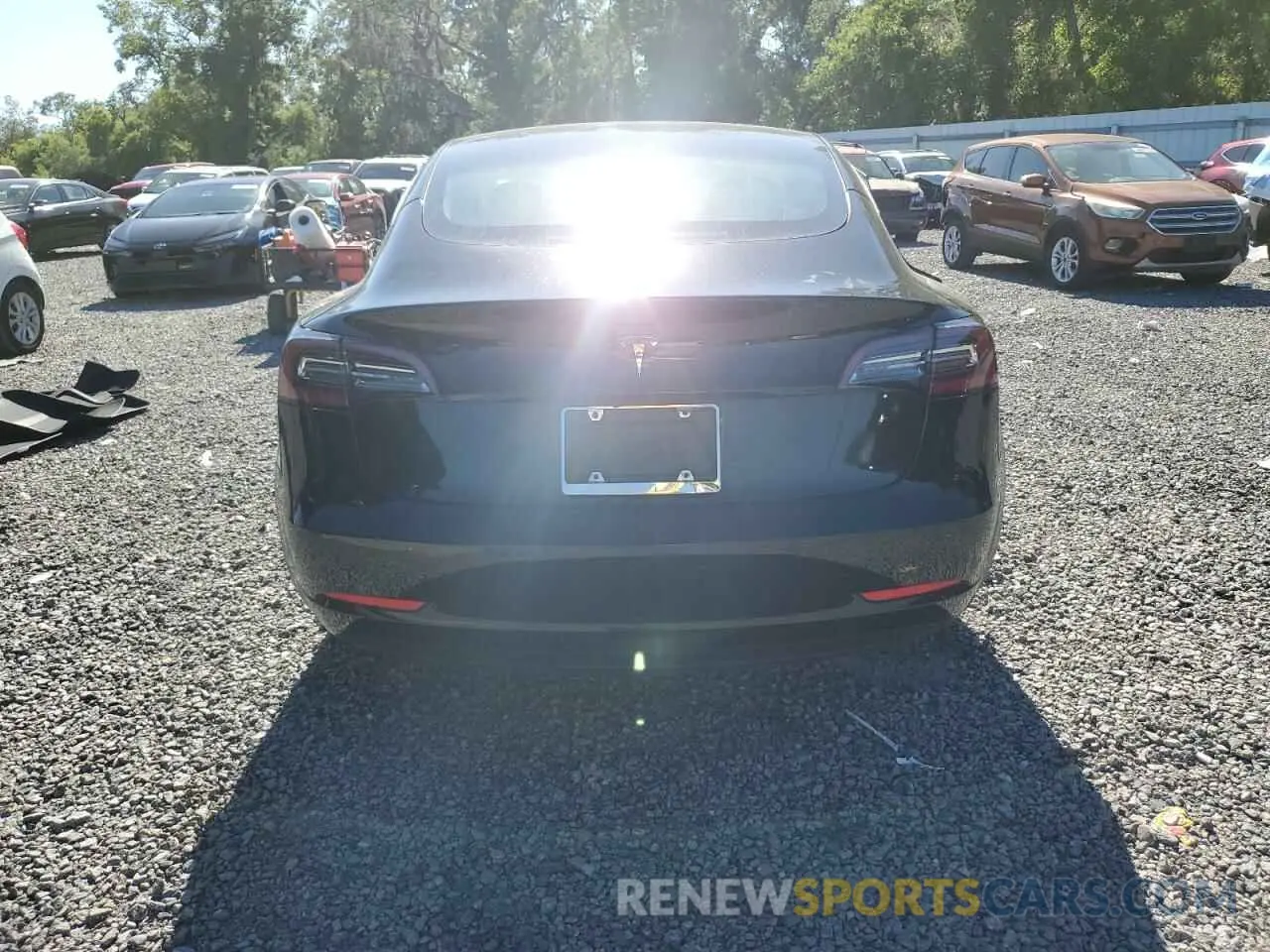6 Фотография поврежденного автомобиля 5YJ3E1EA5NF102554 TESLA MODEL 3 2022