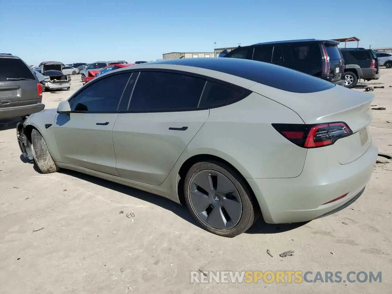 2 Photograph of a damaged car 5YJ3E1EA5NF124425 TESLA MODEL 3 2022