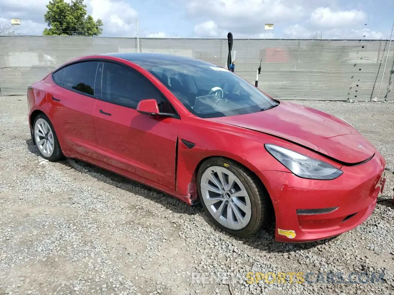 4 Фотография поврежденного автомобиля 5YJ3E1EA5NF155772 TESLA MODEL 3 2022