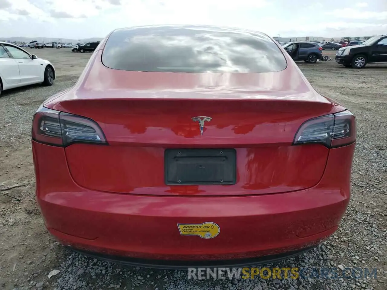 6 Фотография поврежденного автомобиля 5YJ3E1EA5NF155772 TESLA MODEL 3 2022