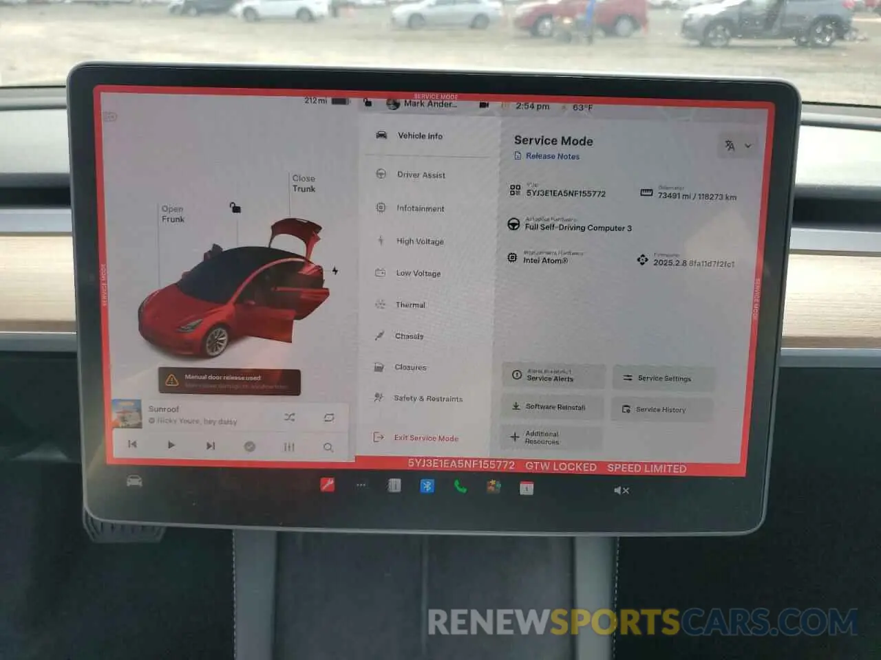 9 Фотография поврежденного автомобиля 5YJ3E1EA5NF155772 TESLA MODEL 3 2022