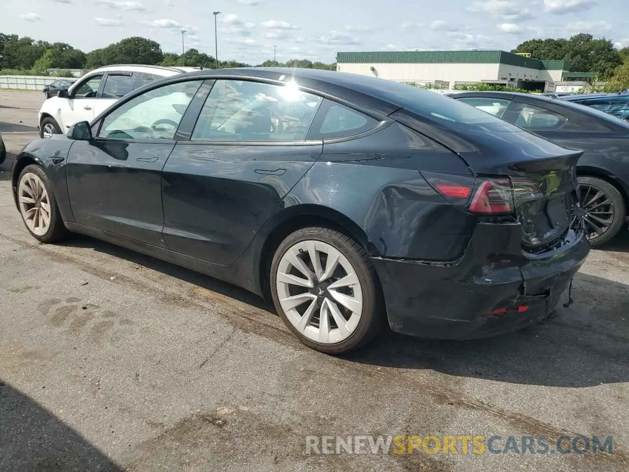 2 Photograph of a damaged car 5YJ3E1EA5NF186293 TESLA MODEL 3 2022