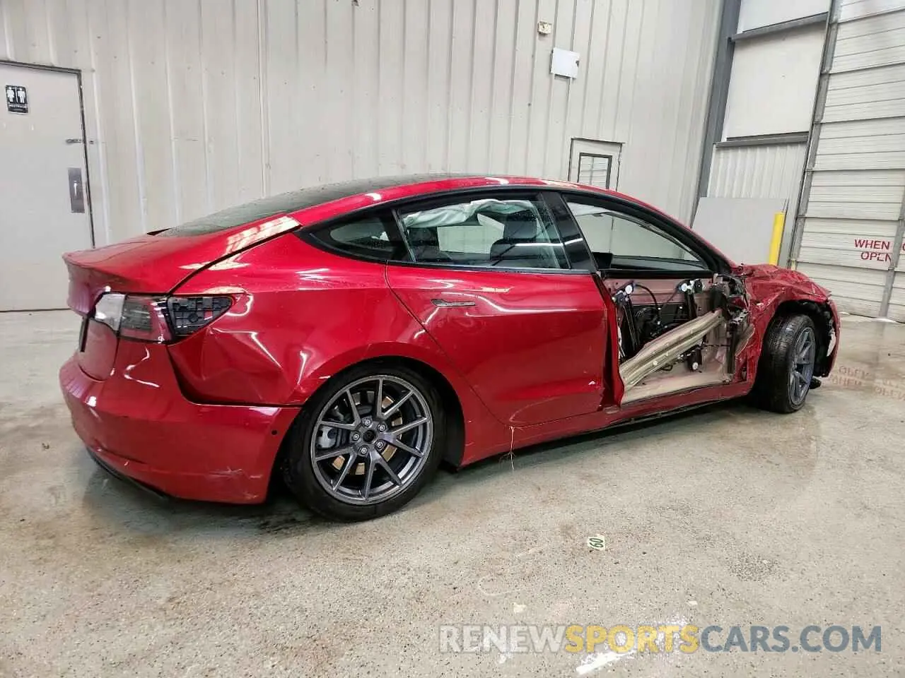 3 Photograph of a damaged car 5YJ3E1EA5NF191297 TESLA MODEL 3 2022