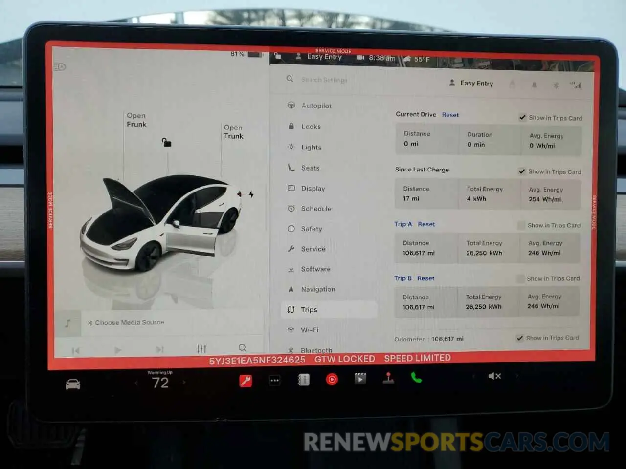 9 Photograph of a damaged car 5YJ3E1EA5NF324625 TESLA MODEL 3 2022