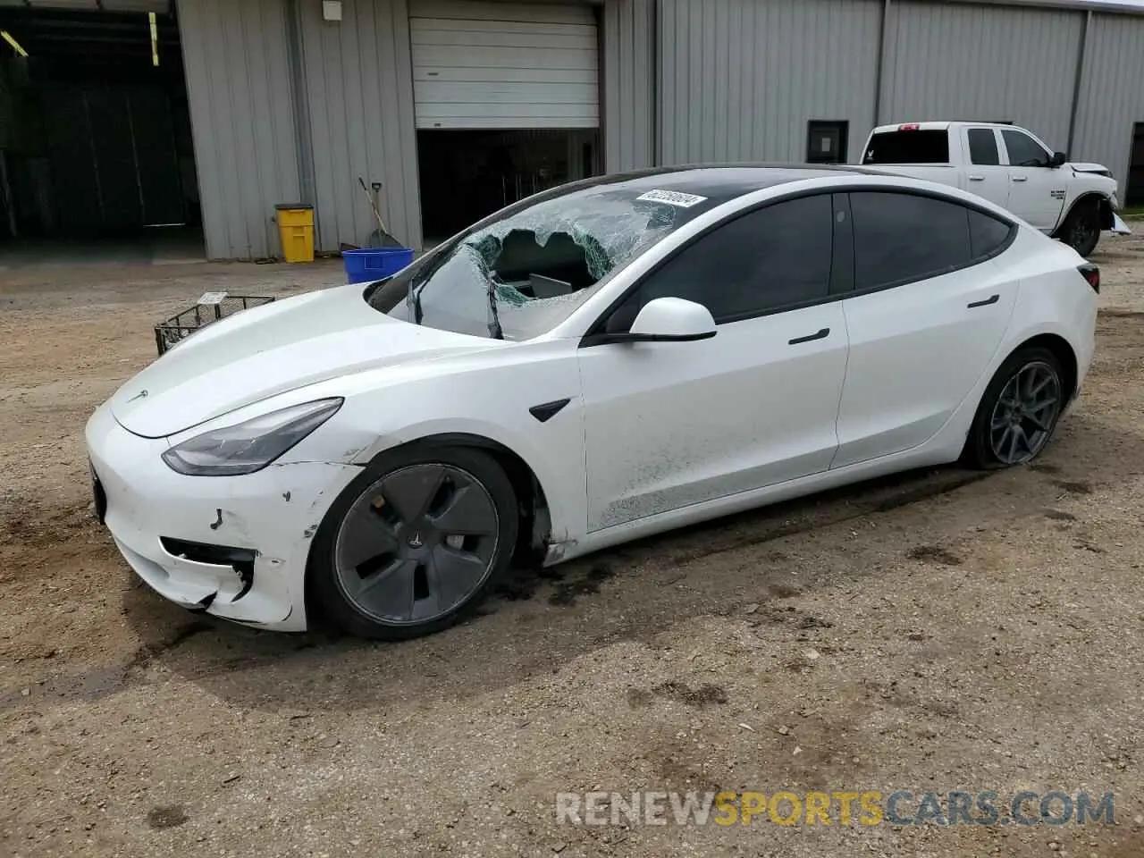 1 Фотография поврежденного автомобиля 5YJ3E1EA5NF351193 TESLA MODEL 3 2022