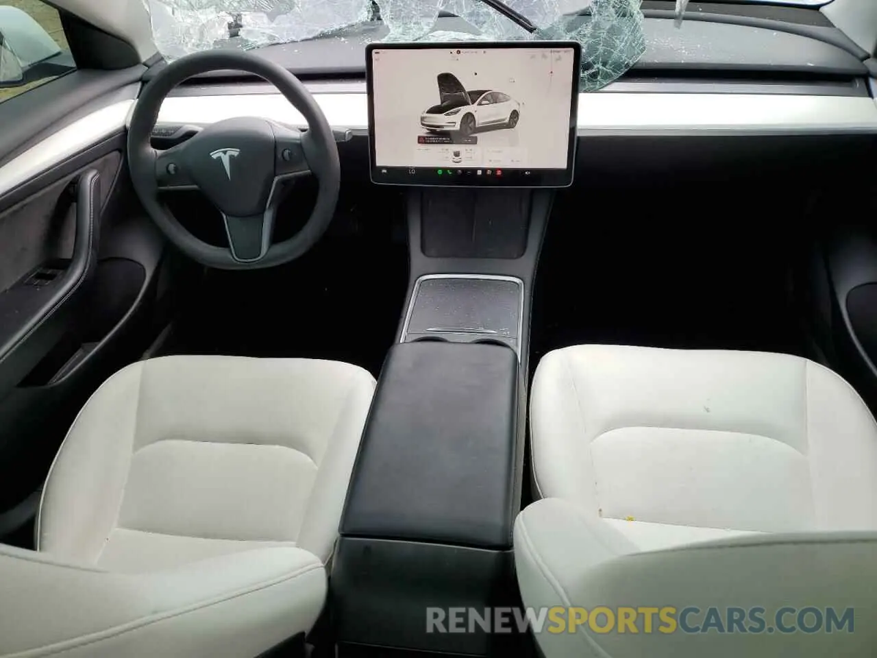 8 Фотография поврежденного автомобиля 5YJ3E1EA5NF351193 TESLA MODEL 3 2022