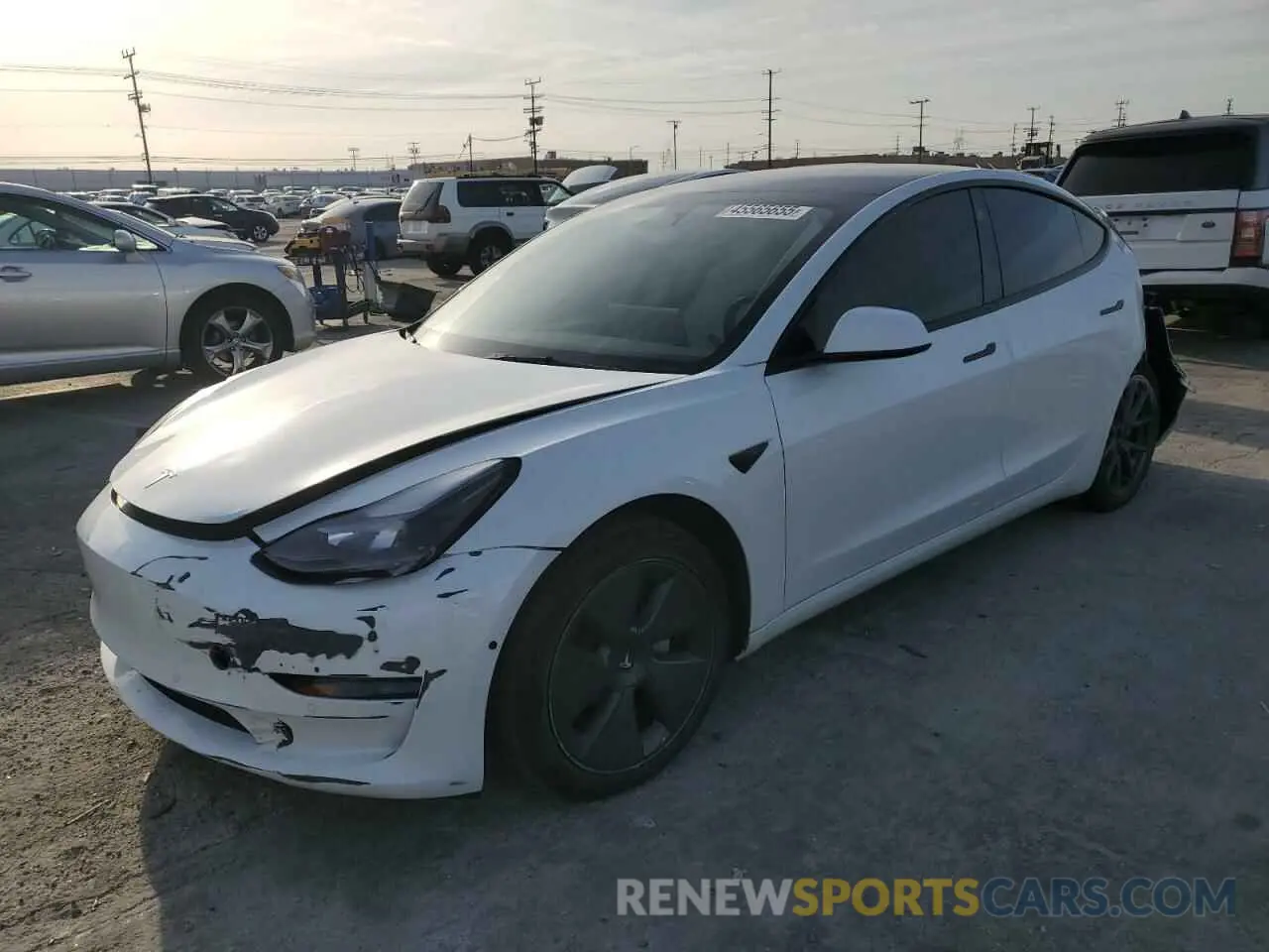 1 Photograph of a damaged car 5YJ3E1EA5NF360119 TESLA MODEL 3 2022
