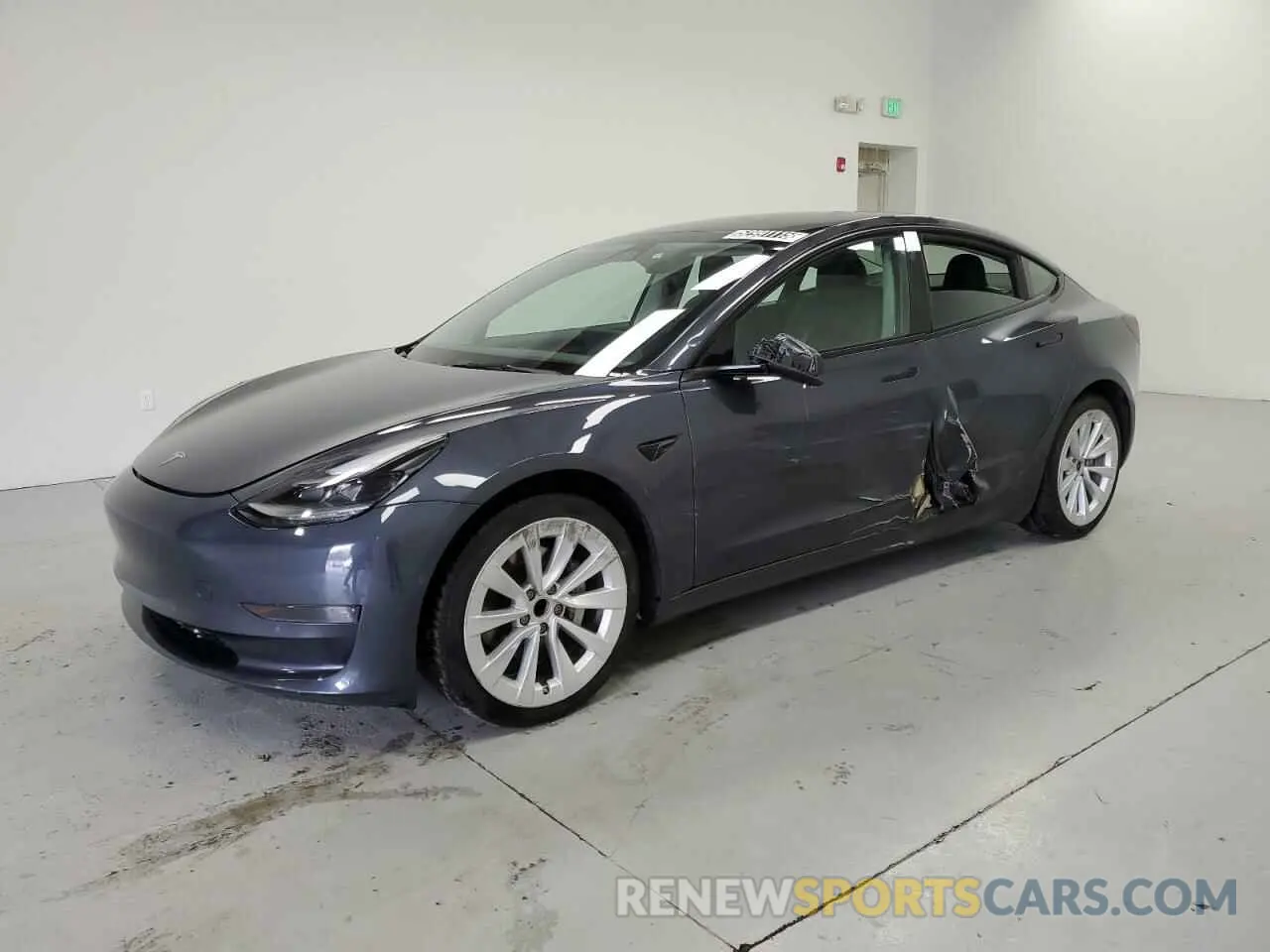 1 Photograph of a damaged car 5YJ3E1EA5NF371489 TESLA MODEL 3 2022