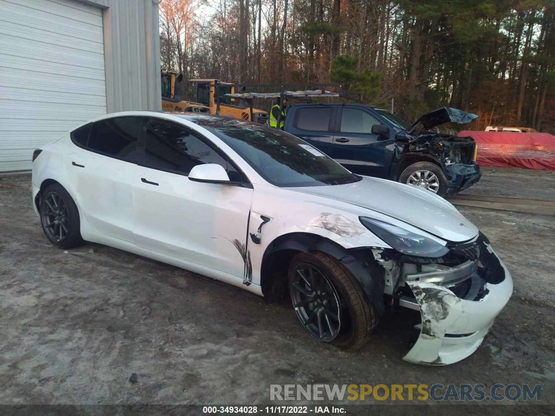 1 Photograph of a damaged car 5YJ3E1EA6NF125969 TESLA MODEL 3 2022