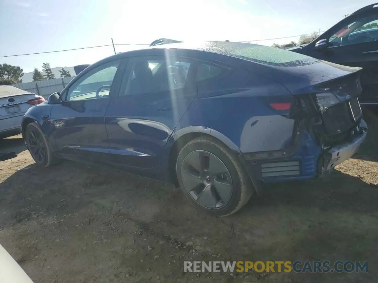 2 Фотография поврежденного автомобиля 5YJ3E1EA6NF147728 TESLA MODEL 3 2022