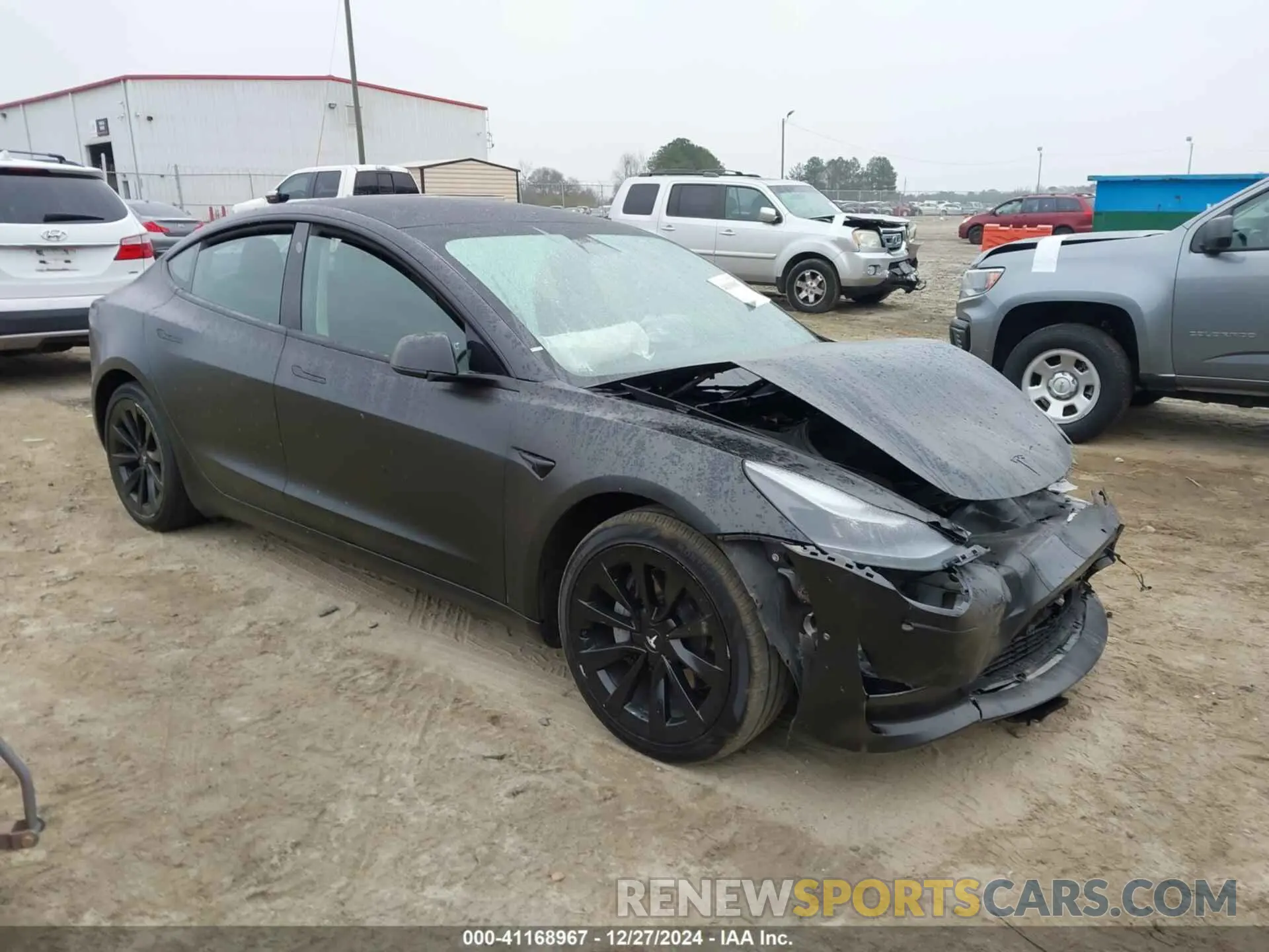 1 Photograph of a damaged car 5YJ3E1EA6NF186383 TESLA MODEL 3 2022