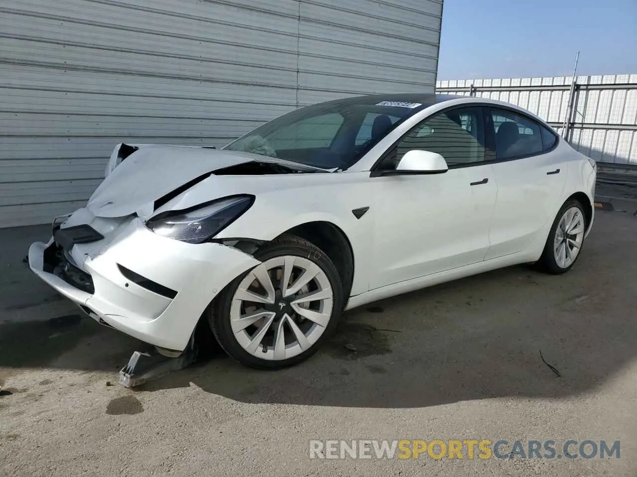 1 Photograph of a damaged car 5YJ3E1EA6NF189302 TESLA MODEL 3 2022