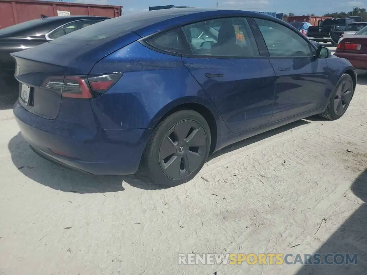3 Photograph of a damaged car 5YJ3E1EA6NF189333 TESLA MODEL 3 2022