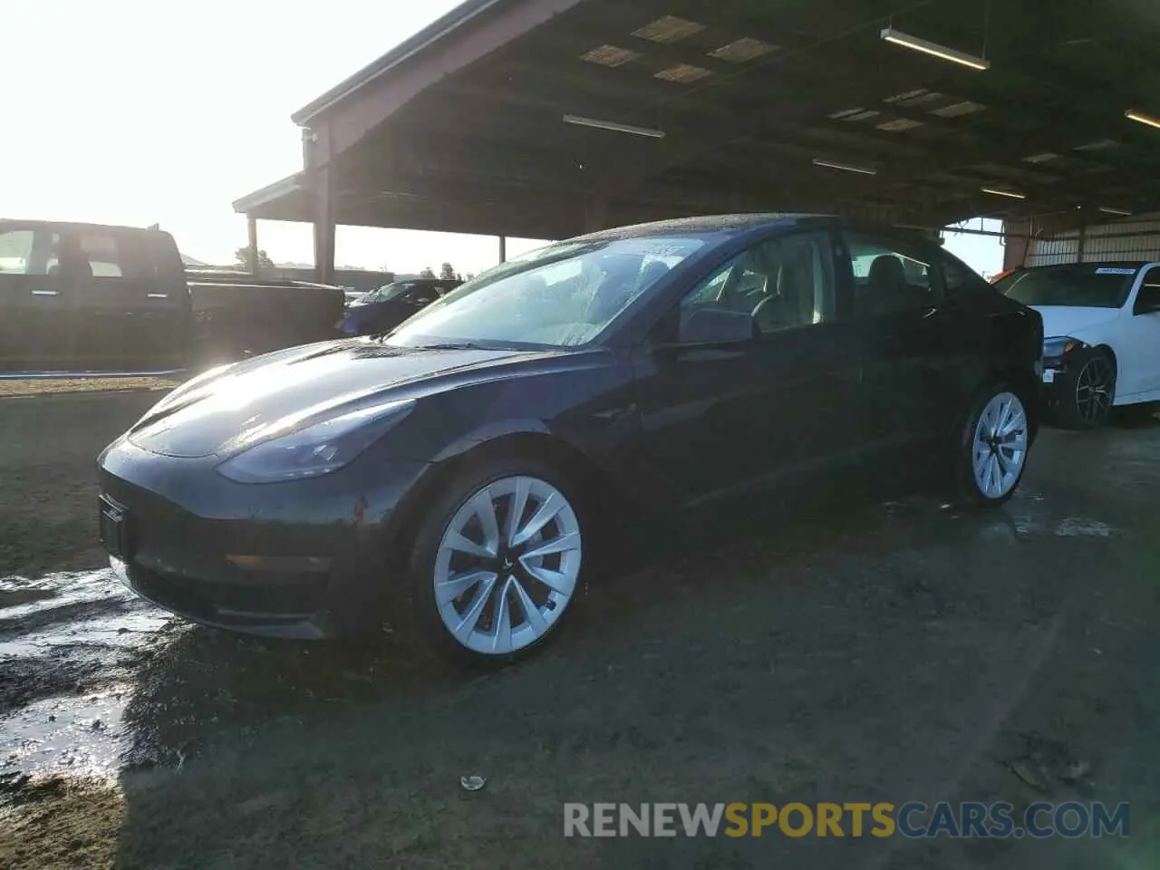 1 Photograph of a damaged car 5YJ3E1EA6NF191129 TESLA MODEL 3 2022