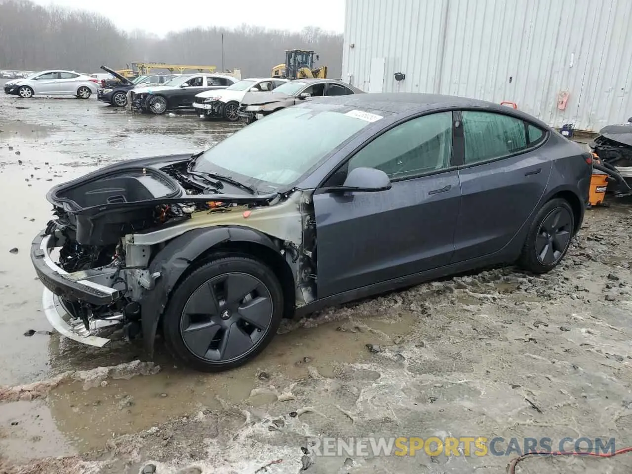 1 Photograph of a damaged car 5YJ3E1EA6NF197819 TESLA MODEL 3 2022