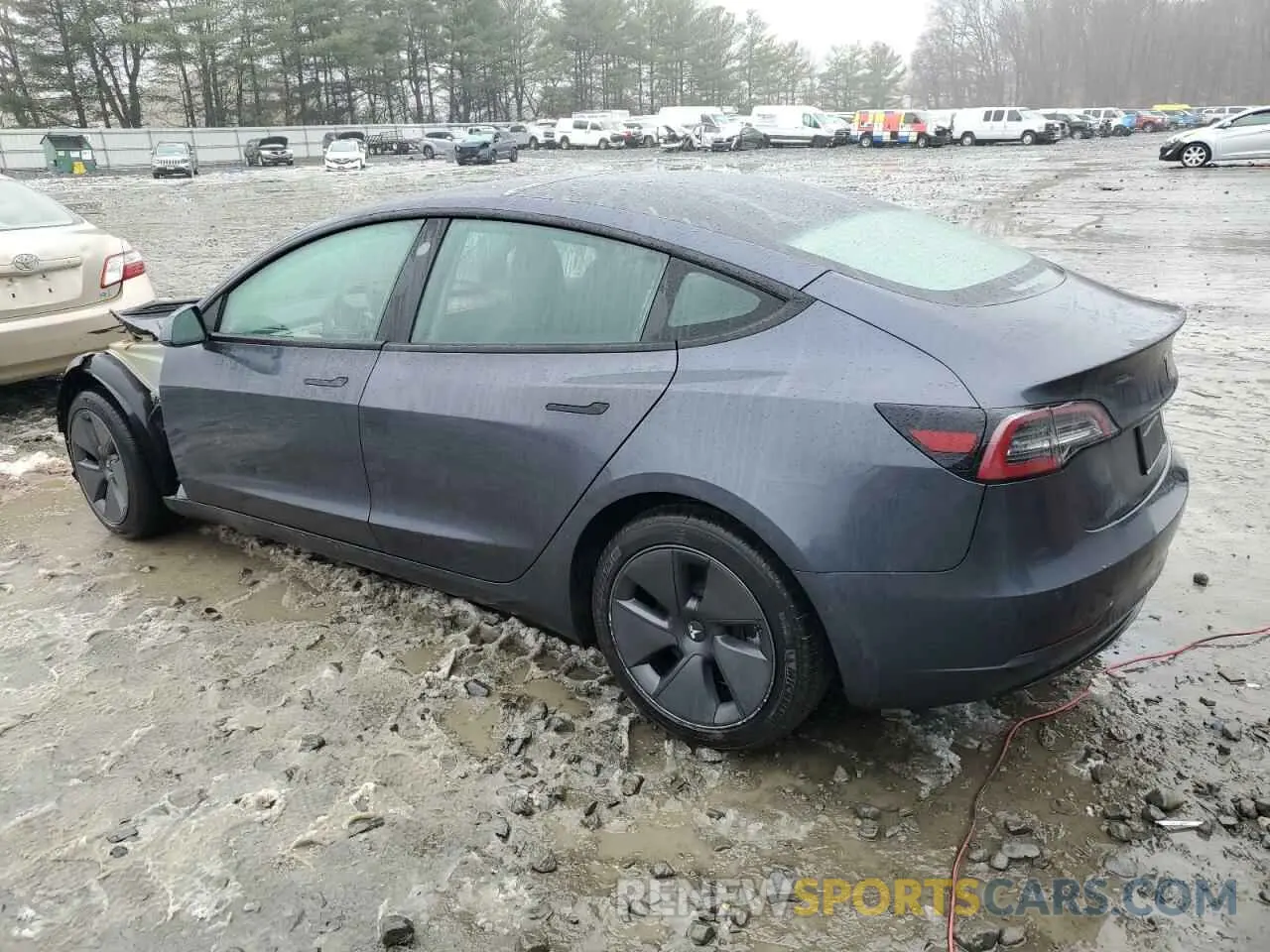 2 Photograph of a damaged car 5YJ3E1EA6NF197819 TESLA MODEL 3 2022