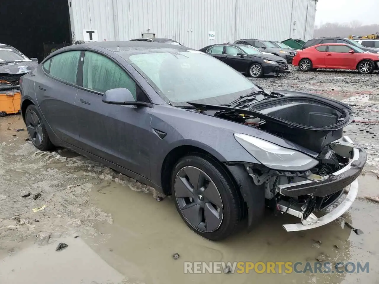 4 Photograph of a damaged car 5YJ3E1EA6NF197819 TESLA MODEL 3 2022