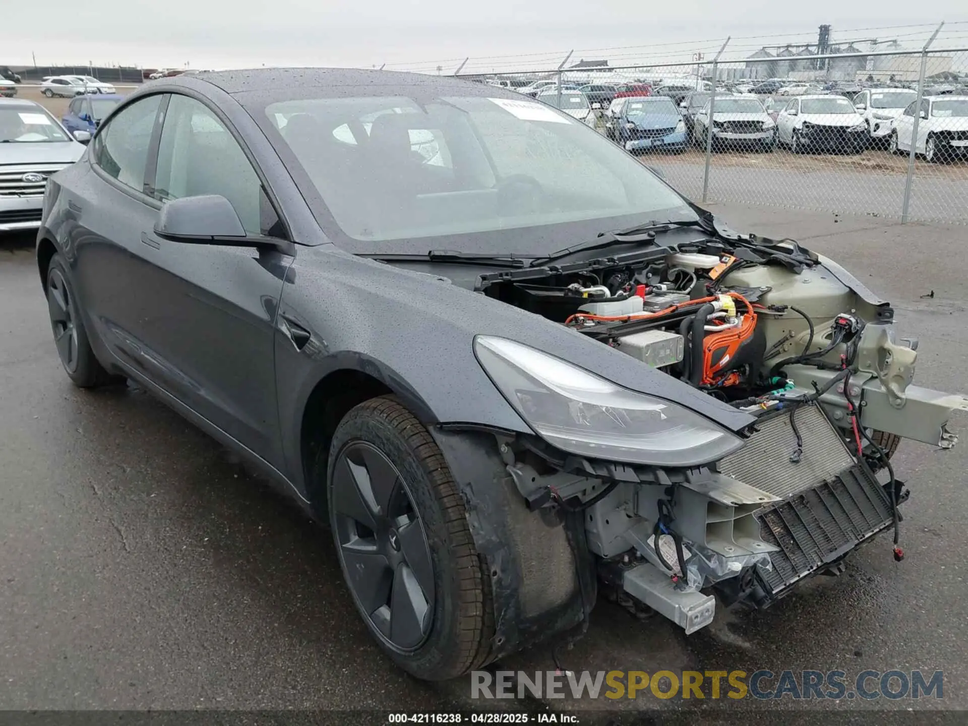 1 Photograph of a damaged car 5YJ3E1EA6NF238465 TESLA MODEL 3 2022